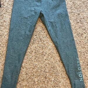 Beyond Yoga and Peloton collab workout leggings. Light blue, large womens.